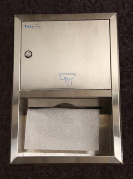 亿高yg-716挂墙式擦手纸盒不锈钢嵌入式擦手纸箱暗装擦手抽纸巾架