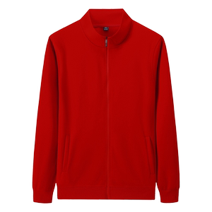 餐饮工作服定制印字logo火锅烧烤服务员秋冬加厚立领卫衣工装外套