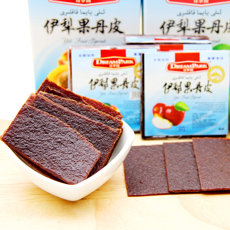 诗梦园 伊犁果丹皮新疆苹果杏子小时候老式纯手工传统果干包邮