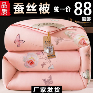 加厚正品 保暖被褥冬天 蚕丝被子冬被丝棉被芯春秋双人太空被子冬季
