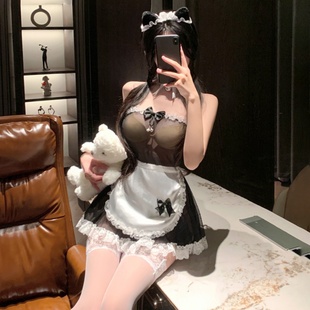 制度诱服禁欲系抹胸qq衣物女仆制服情调套装角色扮演衣服女性感透