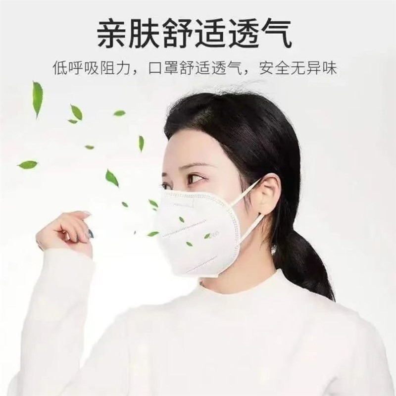 新款折叠式n95成人口罩五层立体防护透气工业防尘含双层熔喷