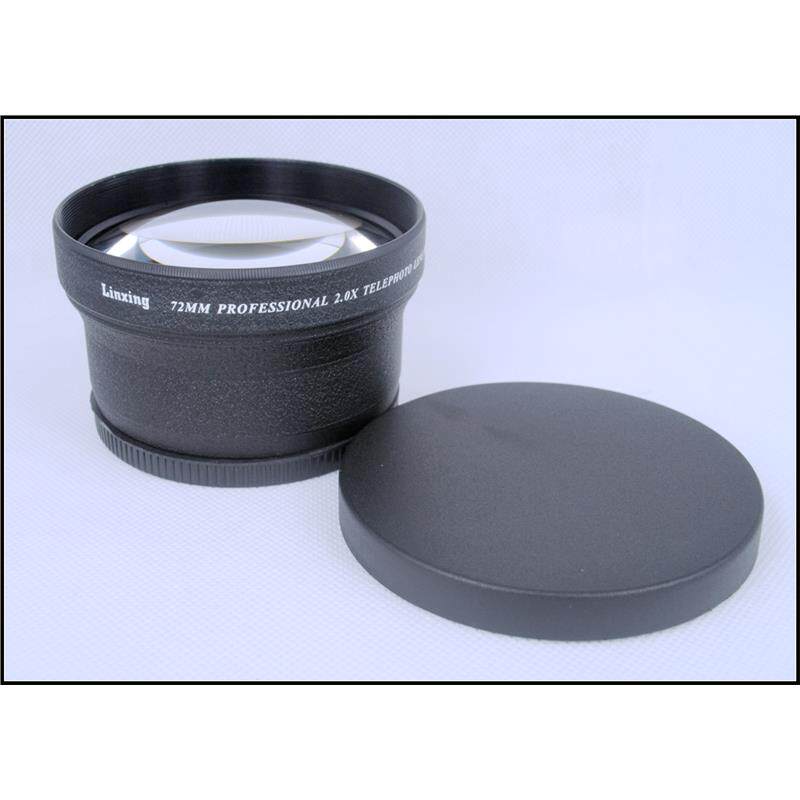 72mm 2X增距镜头 2.0倍增倍附加镜头 黑色 镜头前端UV82mm
