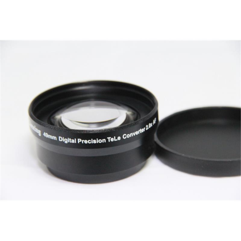 49mm 2X增距镜头 2.0倍增倍附加镜头 黑色 镜头前端UV62mm