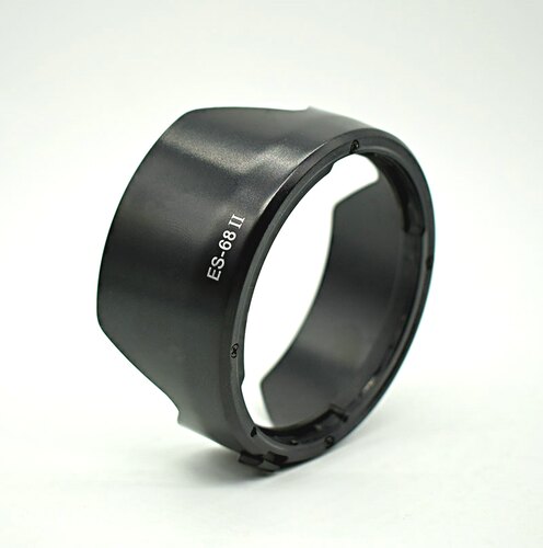 ES-68II莲花遮光罩50mm F1.8 STM 镜头罩新小痰盂 49mm