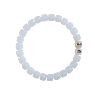 易行堂龙年限定和田玉白玉手串孤品级镯心料白润细金玉苏工玉雕男