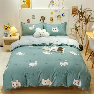 仿全纯棉被套1.7不掉色1.8不起球1.9m2米2.1x2.2x2.3x2.4x2.5米