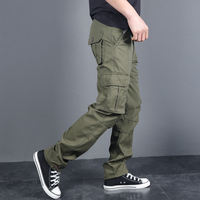 Men's trousers, spring American work pants, men's loose straight-leg pants, outdoor casual long pants, pure cotton durable work pants thumbnail 2