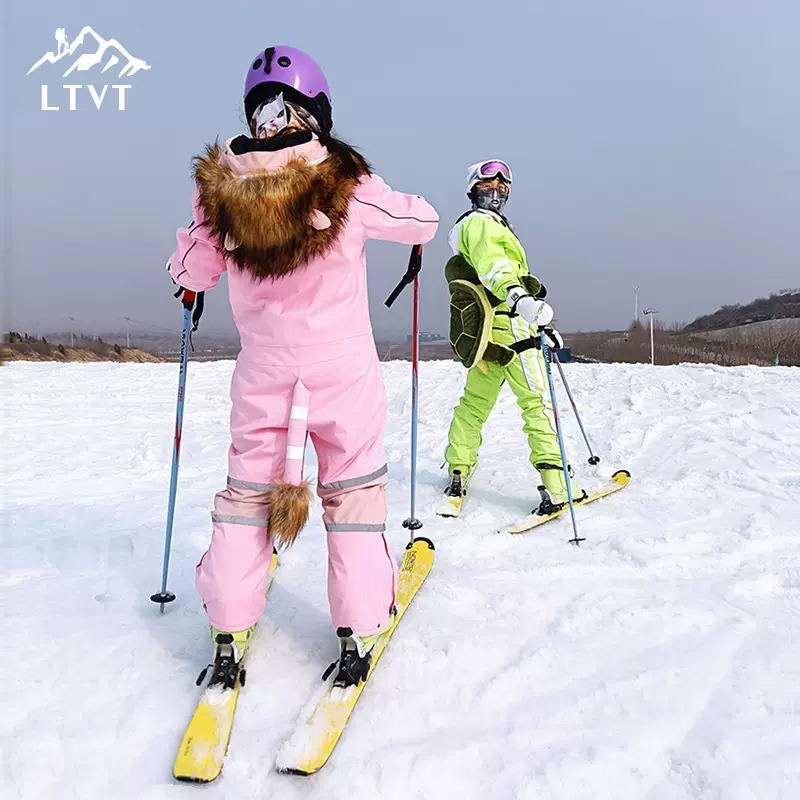 男童单双板防水耐磨衣裤滑雪服