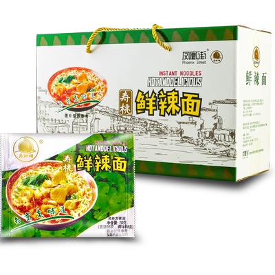 零食老南京寿桃牌鲜辣方便面快餐