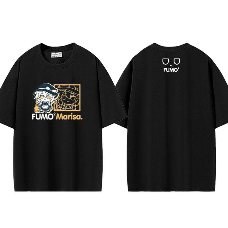 东方Project雾雨魔理沙动漫周边超宽松oversize重磅短袖T恤夏季图片