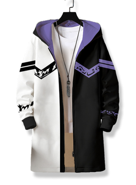 假面拉链风衣Ex-Aid周边衣服build二次元冬季中长款加绒骑士外套