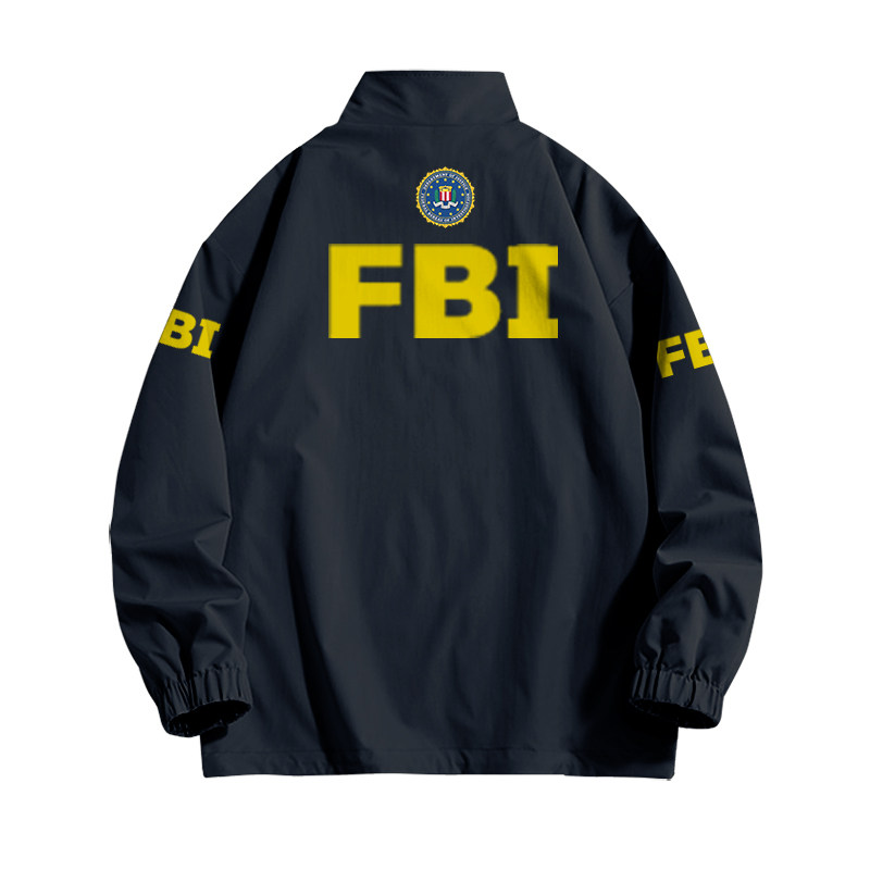 FBI美国联邦调查局情报特工电影同款外套男秋冬保暖衣服全彩夹克
