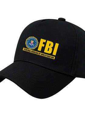 FBI美国联邦调查局特工电影周边帽子遮阳帽休闲男女鸭舌帽棒球帽
