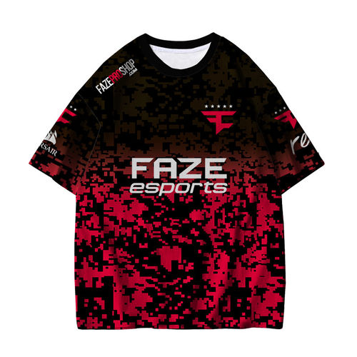 Faze Clan五星新队服CSGO战队twistzz总监寒王短袖T恤cs2全彩T恤