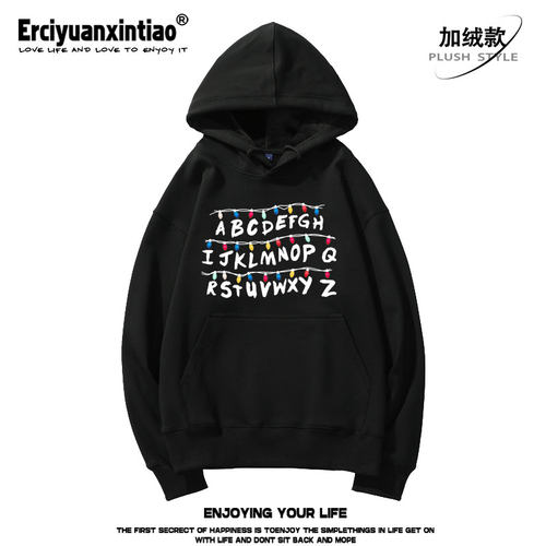 怪奇物语美剧Stranger Things魔王周边重磅落肩款卫衣宽松秋冬季