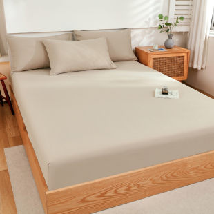 A类纯棉100全棉水洗棉床笠单件1.5米床罩防尘罩全包床垫保护罩