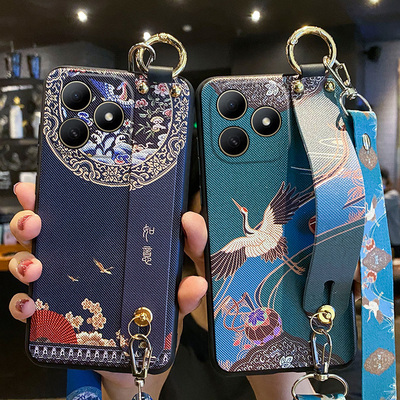 适用华为hi畅享80手机壳腕带挂绳