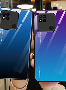 适用红米10A手机壳钢化玻璃小米10A保护硅胶套redmi全包镜头防摔1OA青紫色220233L2C软壳十a10男女款个性创意