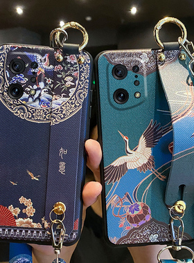 适用oppoFindx5手机壳如意腕带oppo保护Findx5pro硅胶套x5天玑版全包5G防摔PFFM10软壳fandx男PFEM10磨砂fx女