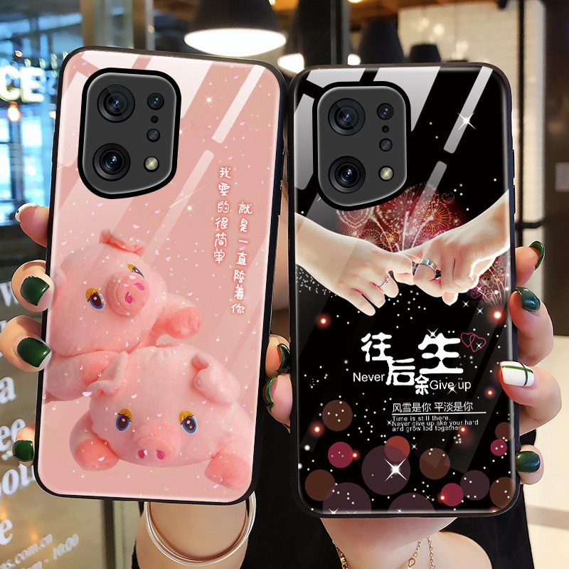 适用oppoFindx5玻璃保护壳