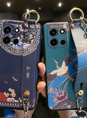 适用一加turbo6手机壳如意1加trubo6腕带保护硅胶套PLU110斜挎挂绳全包防摔磨砂软oneplus女oppo新款可背妈妈