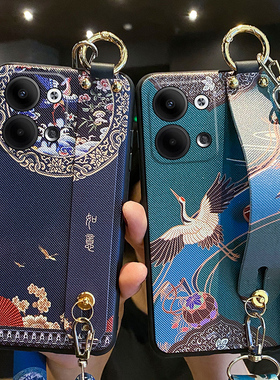 适用opporeno9手机壳如意腕带reno9pro十保护硅胶套oppo斜挎挂绳5G全包防摔PHM110磨砂reon女PGW新款PGX加por