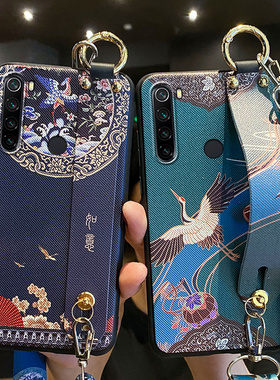 适用小米红米note8手机壳如意腕带note7保护硅胶套note7pro全包note8pro外note防摔软壳por男Redmi女个性创意
