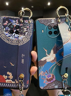 适用小米note9pro手机壳如意腕带红米note9保护硅胶套斜挎挂绳全包镜头Redmi防摔noto女5g版软壳可背9por妈妈