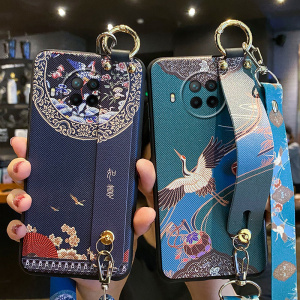 适用小米note9pro手机壳如意腕带红米note9保护硅胶套斜挎挂绳全包镜头Redmi防摔noto女5g版软壳可背9por妈妈