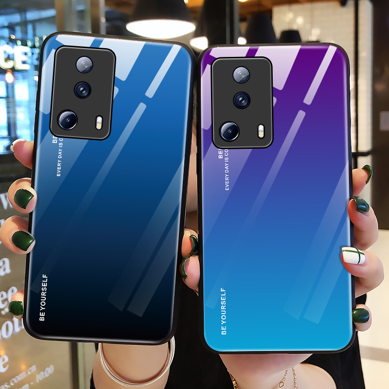 小米civi2钢化玻璃简约保护壳