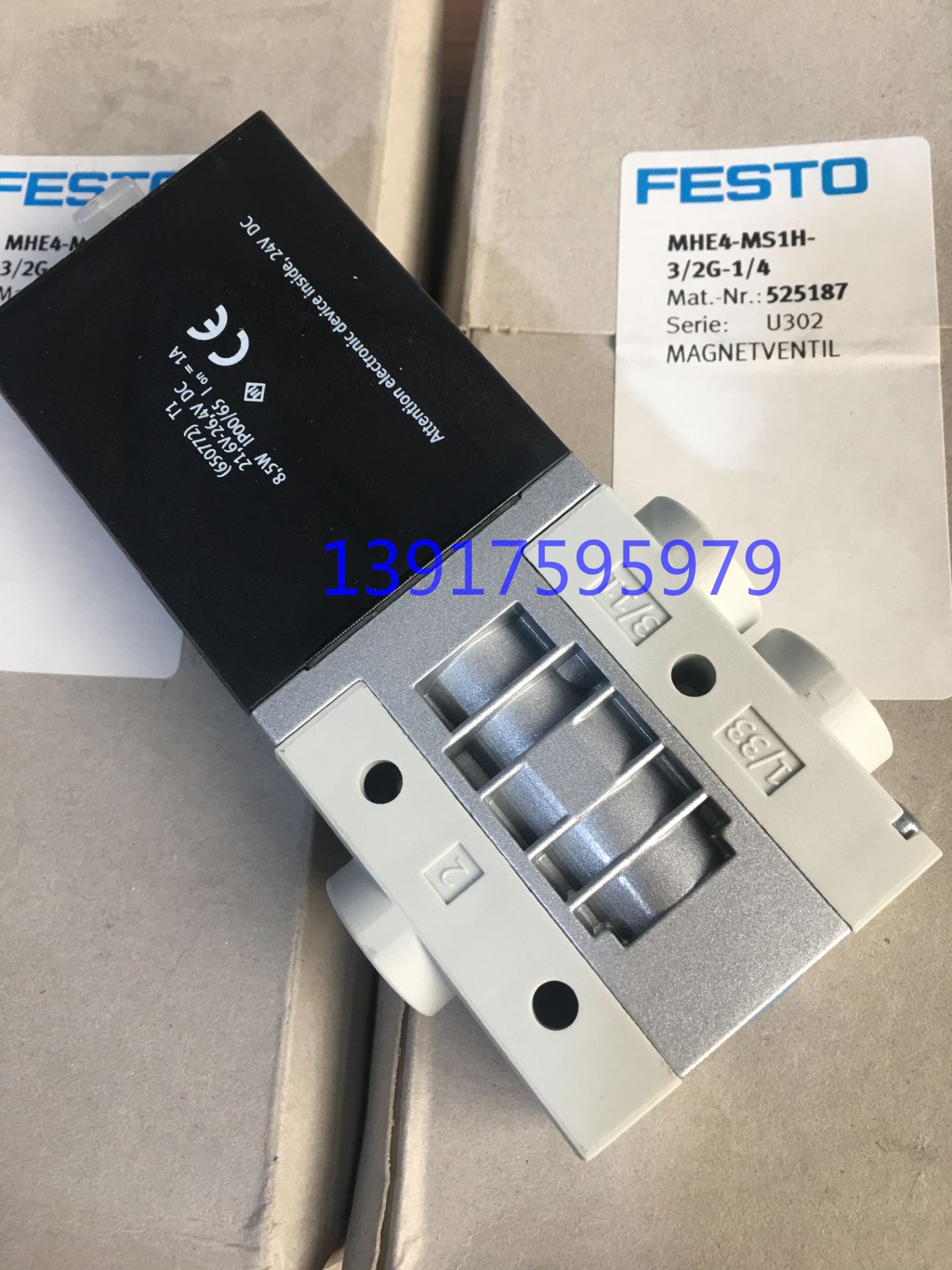 FESTO费斯托电磁阀 525186 MHE4-M1H-3/2G-1/4现货.-封面