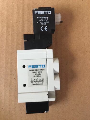费斯托 FESTO 电磁阀 VUVY-F-L-M52-AH-G14-3AC1 545423 现货
