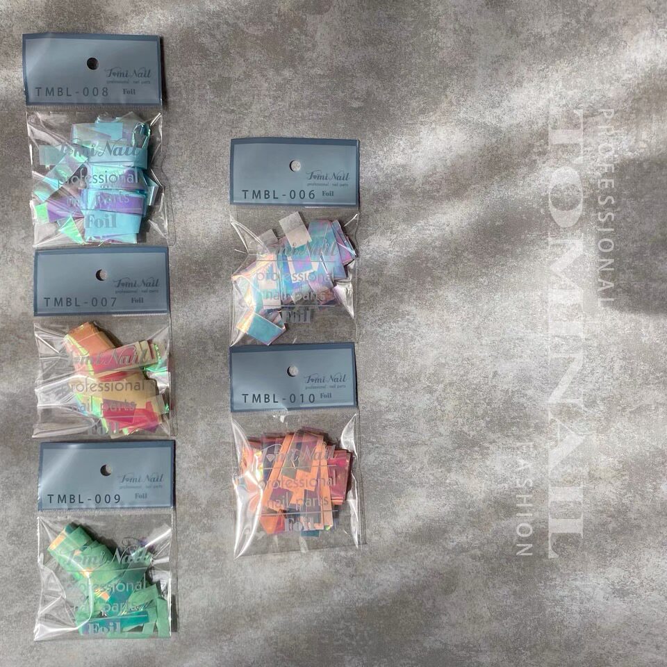 【现货】日本 Tomi nail 冰块极光幻彩玻璃纸糖果纸填埋用chao薄