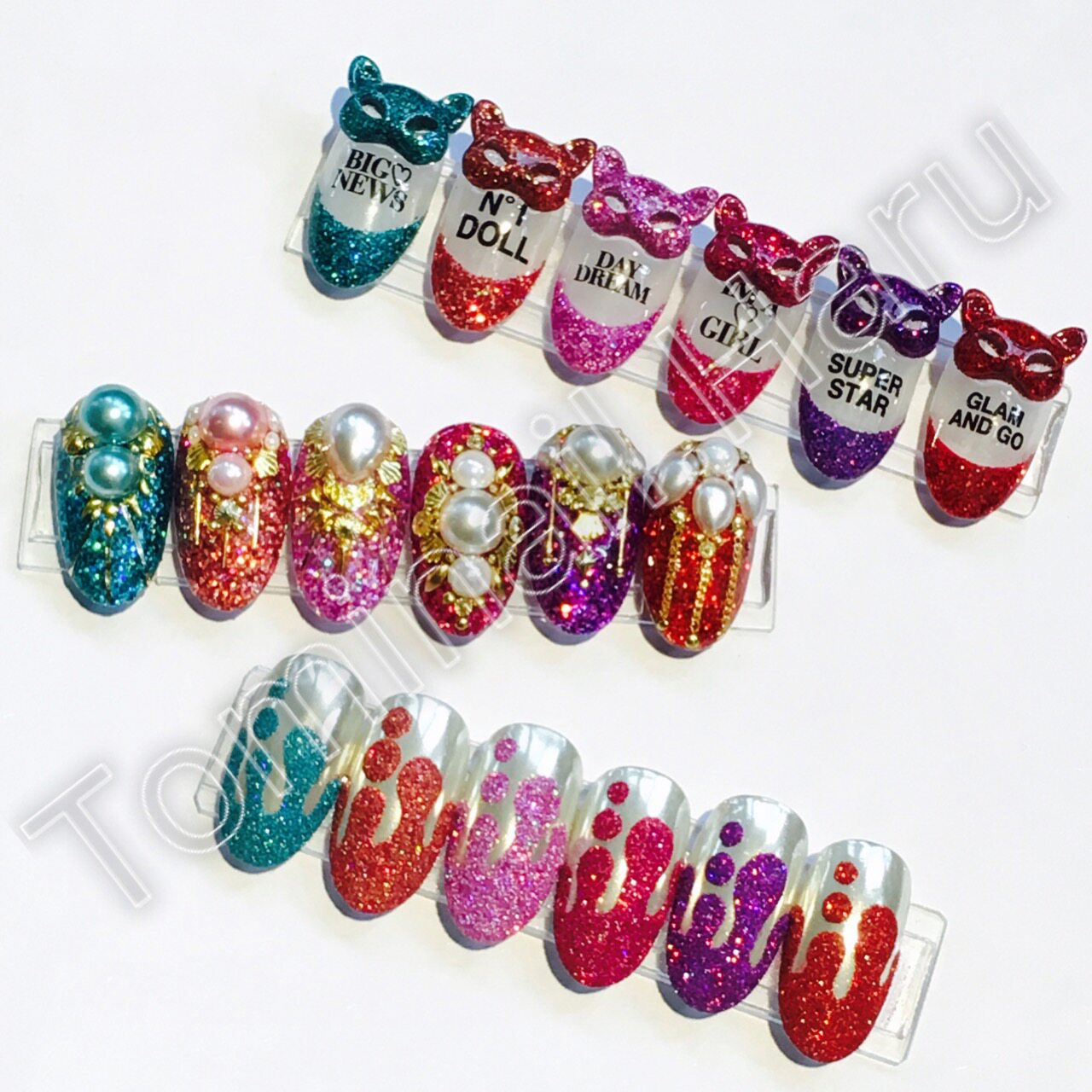 【现货】日本Tomi Nail 钻石闪粉 ART ME 同品质 三种粗细一套