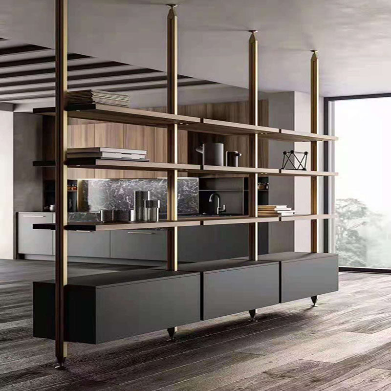 金属组装衣帽间定制整体开放式衣柜简约现代欧式立柱式顶天立地