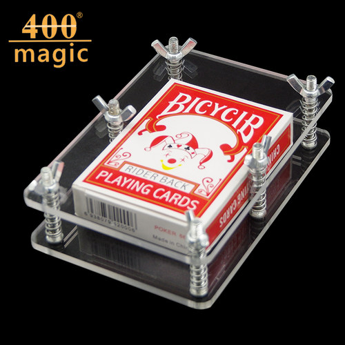 水晶压牌器 魔术配件 牌夹扑克矫正器 近景舞台 魔术道具