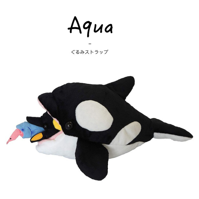 aqua日本正版鲸鱼公仔