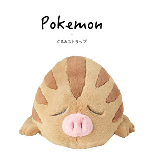 日本宝可梦神奇宝贝周边正版大号松软小山猪公仔玩偶娃娃毛绒玩具