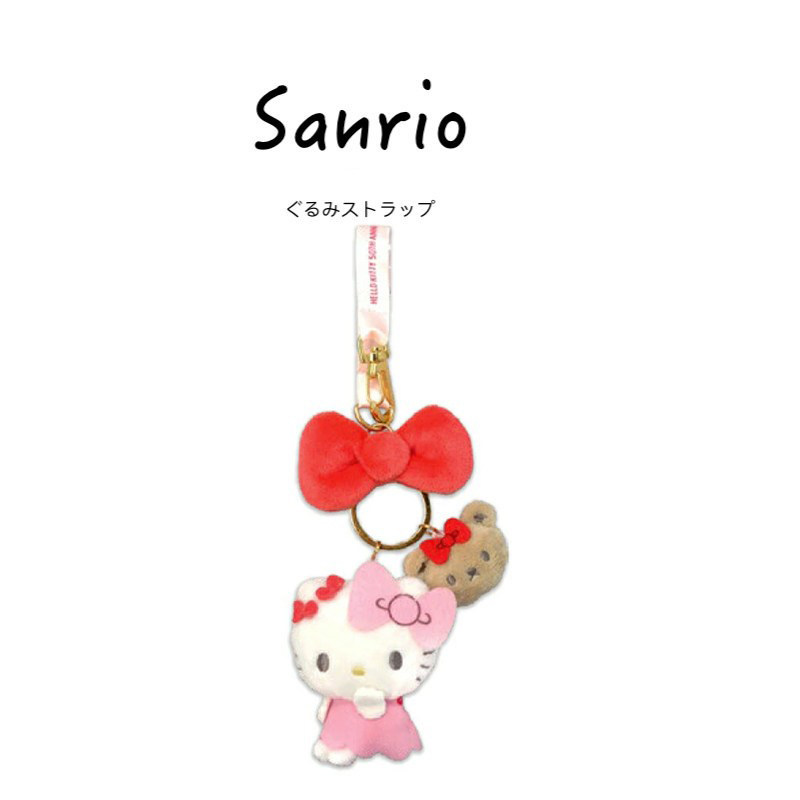 日本hellokitty正版50周年连衣裙凯蒂猫kt猫公仔玩偶毛绒包包挂件