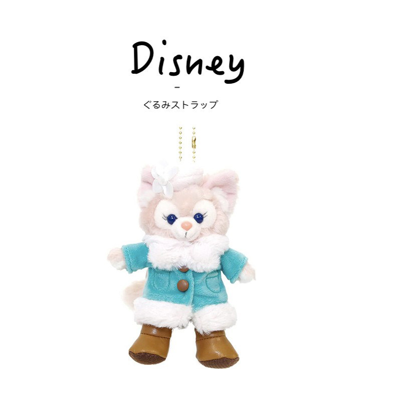 日本东京迪士尼正版冬日站姿玲娜贝尔公仔玩偶毛绒包挂件挂饰