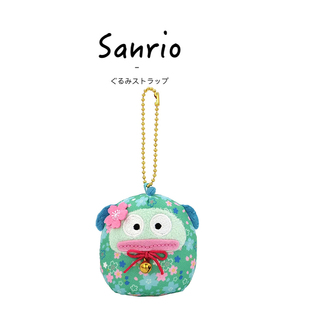 日本三丽鸥正版樱花达摩汉顿丑鱼水怪鱼怪公仔玩偶毛绒包挂件
