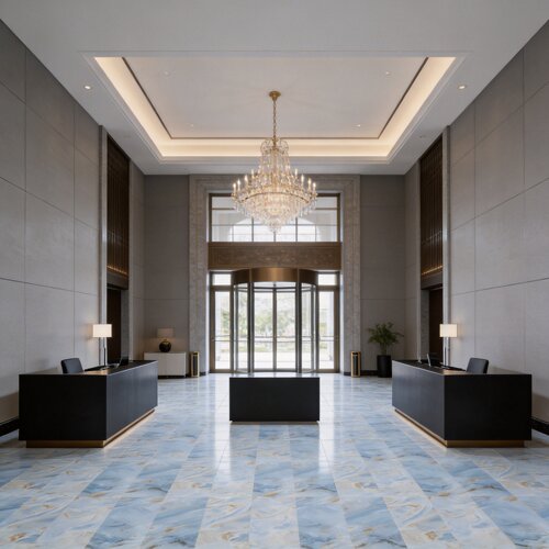 梵高印象岩板瓷砖600*1200客厅地砖750*1500定制地板砖酒店KTV