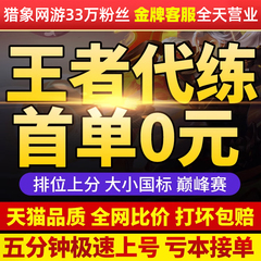 【亏本冲销量】王者荣耀代练代打排位上分车队英雄战力巅峰赛国标