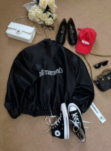 复古字母印花棒球服外套女宽松男女同款 GOD财神2026早春新款 美式