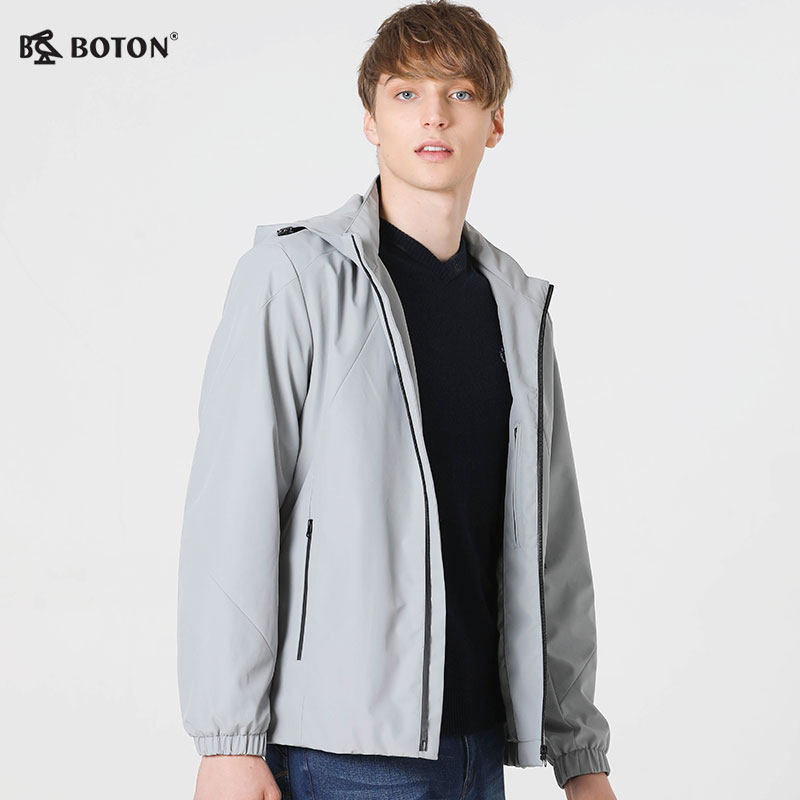 Boton/波顿2018年新款男浅色外套秋冬新款男士夹克外套