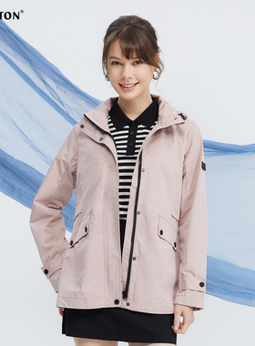 波顿2025春秋季新款纯色韩版修身显瘦短款女装休闲外套中年上衣