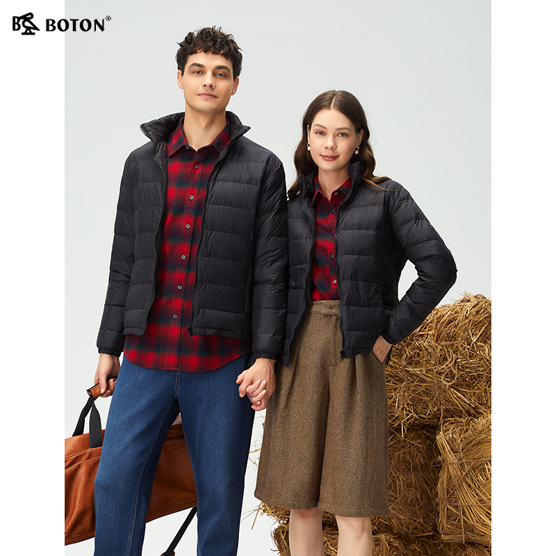 波顿高级轻型白鸭绒夹克