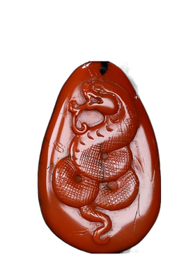 天然凉山南红玛瑙蝶逸男女