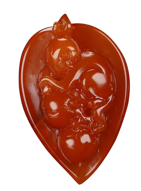 天然凉山南红玛瑙蝶逸男女